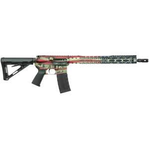 Black Rain Ordnance BRO24123101AMGLAG Spec15 Trump Patriot 5.56 NATO 30+1 16 Black Nitride Threaded Barrel, American Flag Cerakote Pic Rail Aluminum Receiver, 15 Slim M-LOK Handguard, Magpul Black Poly Stock, Black Magpul Grip, Rifle - Black Rain Ordnance
