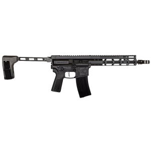 Global Ordnance LLC 197892004862 Monolith 15P 5.56x45mm NATO 30+1 12.50 Black Mono Barrel, M-LOK Handguard, Black Aluminum Pic Rail Receiver, SB Tactical Brace, B5 P-Grip 23 Grip, Tactical Pistol - Global Defense