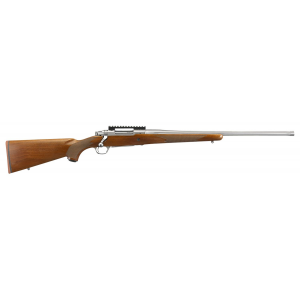 Ruger 57125 Hawkeye Hunter 204 Ruger 5+1 24in Threaded Barrel, Satin Stainless Steel, American Walnut Stock, Optics Ready