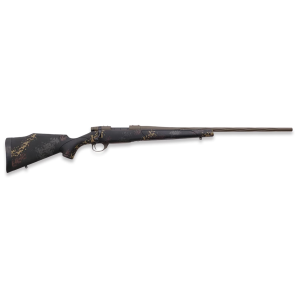 Weatherby VTA7MMPR4T Vanguard Talus Full Size 7mm PRC 3+1 24 in Patriot Brown Cerakote #2 Fluted/Threaded Barrel & Steel Receiver, Black w/Rust Brown, Smoke & Stone Sponge Monte Carlo Synthetic Stock, Rifle - Weatherby