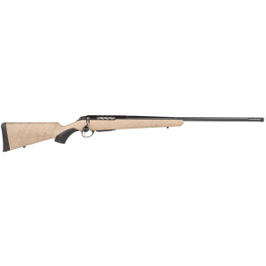 Tikka JRTXRT382 T3x Lite 6.5 Creedmoor Caliber with 3+1 Capacity, 24.30in Barrel, Black Metal Finish  Black Webbed Tan Roughtech Stock Right Hand (Full Size)