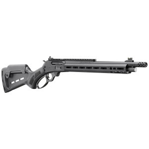 Marlin 1895 45-70 Gov 5+1 16.17 Threaded, Black, M-Lok Handguard, Synthetic Stock with Cheek Riser & M-Lok Slots, Muzzle Brake, Adj Ghost Ring/Fiber Optic Sights, Optics Mount