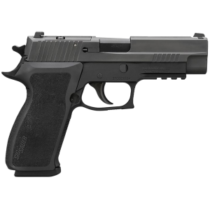 Sig Sauer 220R45BSE P220 Elite 45 ACP 8+1, 4.40 in Black Carbon Steel Barrel, Black Nitron Serrated Stainless Steel Slide, Black Hardcoat Anodized Aluminum Frame w/Beavertail & Picatinny Rail, Black Polymer Grip, Right Hand, Pistol