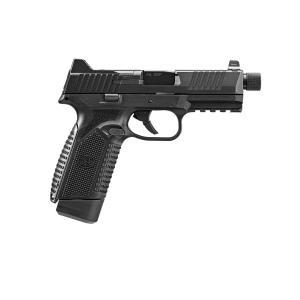 FN 66101385 545 Tactical 45 ACP 10+1 4.71 in Black Target Crown/Threaded Steel Barrel, Black Optic Cut/Serrated Steel Slide & Polymer Frame w/Picatinny Rail, Pistol