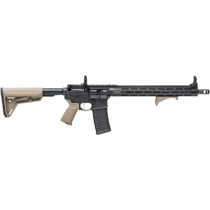 Springfield Armory STV916556FP SAINT Victor 5.56x45mm NATO 30+1 16 in, Black Rec, FDE Magpul Furniture, Flip-Up Sights, Includes Magpul Angled Grip