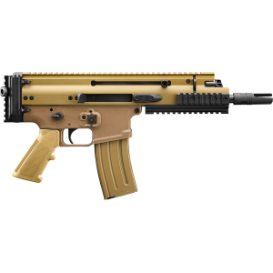 FN 38101241 SCAR 15P 5.56x45mm 30+1 7.50 in Chrome Lined Steel Barrel, FDE Anodized Aluminum Picatinny Rail Receiver, FDE Polymer Grip, Pistol