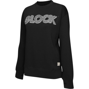 Glock AP96257 Crewneck Raglan Fleece Black Cotton/Polyester Long Sleeve Large,Pullovers - Glock