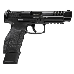 H&K 81000592 VP9L 9mm Luger 20+1 5 in Black Polygonal, Rifled Barrel, Black Optic Cut/Serrated Long Slide & Polymer Frame w/Picatinny Rail & Serrated Trigger Guard, Black Finger Grooved Polymer Grips, Pistol