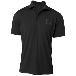 Glock AP96212 Glock Perfection Polo Black Polyester Mesh Short Sleeve Medium,Polos - Glock