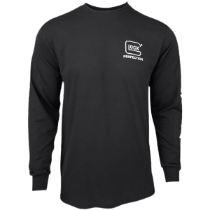 Glock AP96098 Perfection Long Sleeve Tee Black Pre-Shrunk Cotton Long Sleeve Small,Graphic Tees - Glock