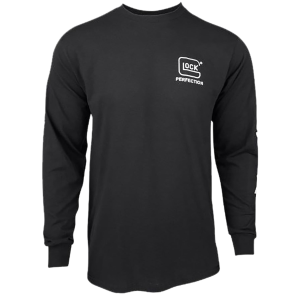 Glock AP96101 Perfection Long Sleeve Tee Black Pre-Shrunk Cotton Long Sleeve XL,Graphic Tees - Glock