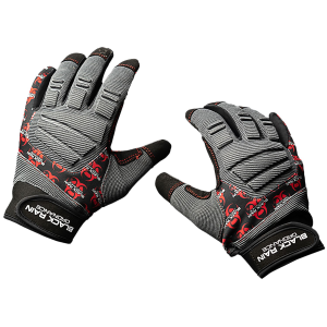 Black Rain Ordnance TACTGLOVEGRY/BLK/RD Tactical Gloves Black/Gray/Red Small Velcro, Gloves - Black Rain Ordnance
