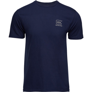 Glock AP96198 Glock Strong Tee Navy Ringspun Cotton Short Sleeve 3XL,Graphic Tees - Glock
