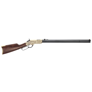 Henry H011BTH BT Henry 200th Anniversary Edition 44-40 Win 13+1 24.50 in Fancy American Walnut w|Straight Grip Stock Polished Brass Ambidextrous Hand