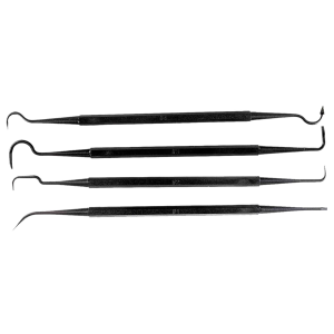 Tapco TAP22015 Gun Pick Tool Set Black Cleaning 4 Pack - Tapco