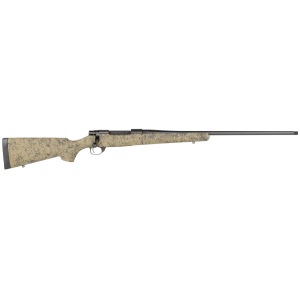 Howa HHS43533 M1500 HS Precision 300 PRC 3+1 24 in Threaded Barrel, Black Steel Receiver, Green w/Black Webbing HS Precision Synthetic Stock, Rifle