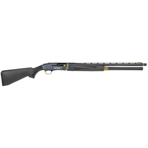 Mossberg 85144 940 Pro JM 12 Gauge 4+1 3 in 24 in, Tungsten Gray Optic Cut Rec, Black Synthetic Furniture, Adj. Shim Stock, Gold Oversized Controls, HiViz TriComp Sight, Ext. Chokes