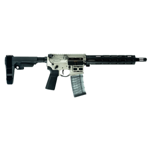 Faxon Firearms FX5510XTI ION-X Hyperlite 5.56 NATO 30+1 10.50 Black Nitride Pencil Profile BBL, M-LOK Handguard, Titanium Cerakote Alum Pic Rail Rcvr, Black SB Tactical SBA3 Brace, Black Magpul Grip,Tactical Pistols - Faxon Firearms