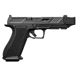 Shadow Systems SS2212 DR920P Compensator Full Size 9mm Luger 17+1, 4.60 in Black Nitride Match Grade/Spiral Fluted/Compensated Barrel & Optic Cut/Serrated/Window Cut Stainless Steel Slide, Black Polymer Frame w/Beavertail & Picatinny Rail, Pistol