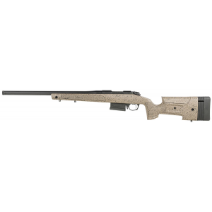 Bergara Rifles B14S352LC B-14 HMR 6.5 Creedmoor 5+1 22 in Black Cerakote Rec/Barrel Black Speckled Brown Adjustable Cheekpiece Mini-Chassis Stock Left Hand (Full Size)