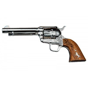 Colts Manufacturing Single Action Army Nimschke Engravers Edition, TALO Exclusive, Revolver, 45LC, 5.5 in Barrel, Stainless Steel Polished Finish, Engraved with Select Gold Inlay, Custom Fitted Wood Grips, Fixed Sights, 6 Rounds P1850-LDN