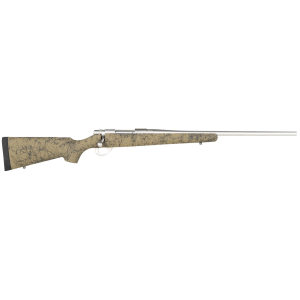 Howa HHS63113 M1500 HS Precision 308 Win 5+1 22 in, Stainless Steel Metal Finish & Green Black Webbed Fixed HS Precision Stock, Rifle