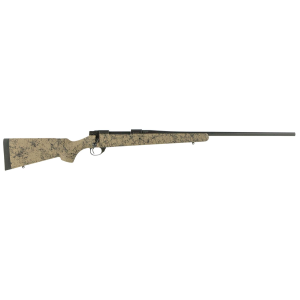 Howa HHS63702 M1500 HS Precision 7mm Rem Mag 3+1 24 in Barrel, Black Metal Finish & Tan Black Webbed Fixed HS Precision Stock, Rifle