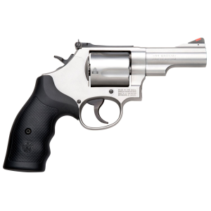 Smith & Wesson 10064 Model 69 Combat Magnum 44 Rem Mag Stainless Steel 2.75 in Barrel, 5rd Cylinder & L-Frame, Full Length Extractor Rod, Internal Lock , Revolver