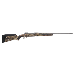 Savage Arms 57047 110 Bear Hunter 375 Ruger 3+1 23 in Matte Stainless Steel Straight Fluted Barrel, Mossy Oak Break-Up Country Fixed Sporter w/AccuFit Stock, Right Hand, Rifle