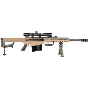 Barrett 18601 M82A1 50 BMG 20 in 10+1 Flat Dark Earth Cerakote Vortex PST II 5-25x50 - Barrett