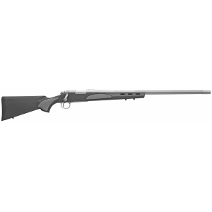 Remington R84342 Model 700 Varmint SF 22-250 Rem 5+1 Cap 26 in Polished Stainless Rec/Barrel Matte Black Fixed Hogue OverMolded Stock with Gray Panels Right Hand (Full Size) - Remington