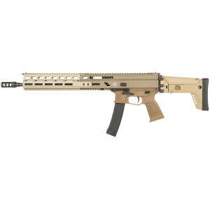 Grand Power 810091158012 SP9A3 Enhanced Stribog 9mm Luger 30+1 16 Black Threaded BBL, FDE Cerakote Alum/Polymer Rcvr w/Pic Rail, M-LOK Handguard, GO UFS Stock & Grip, Ambidextrous,Tactical Rifles - Global Defense
