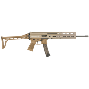 Grand Power 810091157930 SP9A1 Stribog 9mm Luger 30+1 16 Black Threaded BBL, FDE Cerakote Alum/Polymer Rcvr w/Pic Rail, M-LOK Handguard, Side Folding FDE Polymer Stock & Grip, Ambidextrous,Tactical Rifles - Global Defense