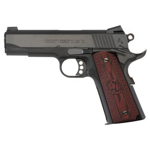 Colt Lightweight Commander Pistol O4842XE , 9mm, 4.25 in BBL, Single Act, Black Cherry Grips, Novak Sights, Black Finish, 9 Rds