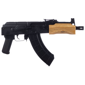 Century Arms HG2137N Draco Mini (Romanian Made) 7.62x39mm 30+1 7.75 in Threaded Barrel, Black Stamped Receiver, Black Polymer Grip, Enhanced Trigger Group, Includes 1 US Palm 30rd, Magazine, Pistol