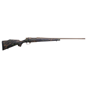 Weatherby VHC270NR6B Vanguard High Country 270 Win 5+1 24 in Black w|Tan & Green Accents Fixed Monte Carlo Stock Flat Dark Earth Cerakote Right Hand - Weatherby