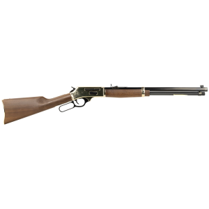 Henry H009BG Side Gate Full Size 30-30 Win 5+1 20 Blued Steel Barrel, Brass Polished Drilled & Tapped Brass Receiver, American Walnut Fixed Stock, Right Hand, Rifle