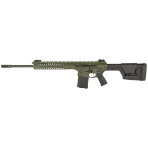LWRC REPR MKII, Semi-auto Rifle, 308 Winchester/762NATO, 20 in Spiral Fluted Barrel, Threaded 5/8x24, LWRC Ultra Muzzle Brake, Olive Drab Green, Magpul PRS Stock, 20 Rounds, 1 Mag REPRMKIIR7ODGF20SC