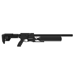 Crosman BPG22S Gunnar Pre-Charged Pneumatic 22 Pellet Overall Black with Adjustable Stock & Adj Regulator