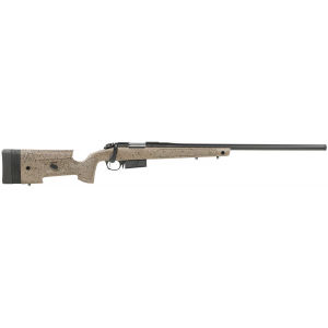 Bergara Rifles B14S359C B-14 HMR 6.5 PRC 3+1 24 in Black Cerakote Rec/Barrel Speckled Black/Brown Molded with Mini-Chassis Stock Right Hand
