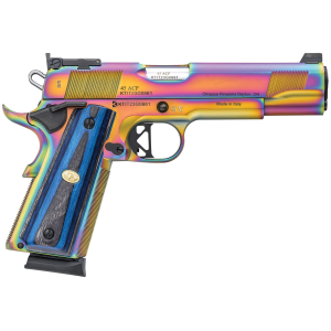 Charles Daly 440183 1911 Empire Grade Full Size Frame 45 ACP 8+1 5 Stainless Steel Barrel, Nebula PVD Serrated Steel Slide, Steel w/Beavertail Frame, Black G10 Grip, Pistol - Charles Daly