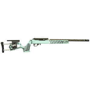 697067869918 BLACK Rain Ordnance Professional, Semi-auto Rifle, 22 Lr, 18.5 In Proof Research Threaded Barrel, 1/2x28 In Thread Pitch, Cerakote Finish, Robins Egg Blue Battleworn, Luth Ar Mca-22 Stock, 10 Rounds, 1 Mag Bro-22-p-tbb 697067869918 216109