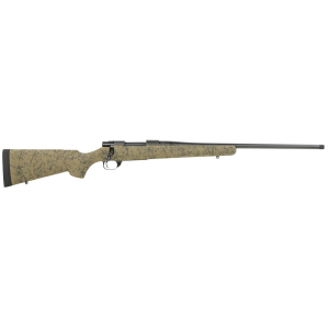Howa HHS43163 M1500 HS Precision 308 Win 5+1 22 in Threaded Barrel, Black Metal Finish, Green with Black Webbing Fixed HS Precision Stock, Rifle