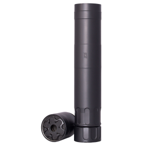 RUGGED SUPPRESSOR SUR01762 Surge762 7.62mm 1.50 in Black Cerakote 17-4 Stainless Steel 5/8 in-24 tpi - Rugged Suppressors