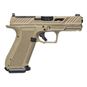 Shadow Systems SS3024 XR920 Elite 9mm Luger 17+1 5 in Black Nitride Match Grade/Spiral Fluted Barrel, Black Nitride Optic Cut/Serrated/Window Cut Stainless Steel Slide, FDE Polymer Frame w/Beavertail & Picatinny Rail, Pistol