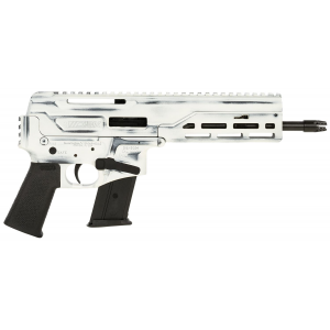 Diamondback DB1614L401 DBX CF 5.7x28mm 8 in 20+1, Battleworn Storm Tropper White Rec, Picatinny End Cap, Black Magpul K Grip