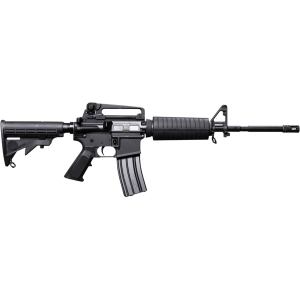 Bushmaster 0010004BLK M4 Patrolmans 5.56x45mm NATO 30+1 16 in Salt Bath Nitride Threaded Barrel, Black A4 Flat Top Receiver, Black 6 Position Collapsible Stock w/M4 Black Polymer Grip, Right Hand, Rifle