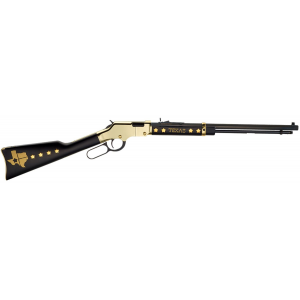 Henry H004TX Golden Boy Texas Tribute 22 Short, 22 Long or 22 LR Caliber with 16 LR/21 Short Capacity, 20in Blued Barrel, Brasslite Metal Finish  American Walnut Stock Right Hand (Full Size)