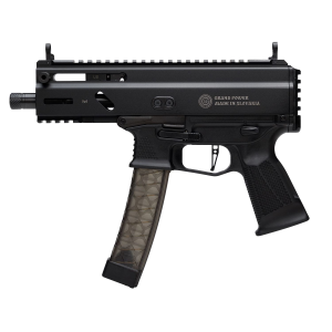 Grand Power Stribog SP9A3S, Semi-auto Pistol, 9MM, 5 in Threaded Barrel, Aluminum Frame, Non-Reciprocating Charging Handle, M-LOK Rail, Matte Finish, Black, 30 Rounds, 3 Mags, Plastic Hard Case GRP8588005808590 - Grand Power
