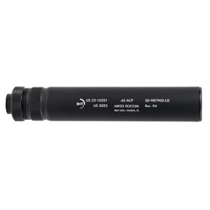 B&T MK23 SOCOM, Suppressor, 45 ACP, Direct Thread M16x1RH, Cerakote Finish, Black SD-987900 - B&T Firearms